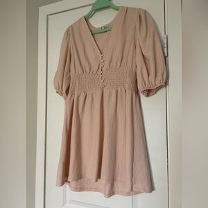 Francesca’s Brand Elegant Blush Midi Dress